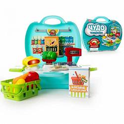 Чудо-чемоданчик - Овощной магазин, 23 предмета (ABtoys, PT-00461) - миниатюра